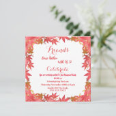 Herbstmaple Blätter Einladung zur Verleihung von F (Stehend Vorderseite)