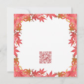 Herbstmaple Blätter Einladung zur Verleihung von F (Rückseite)