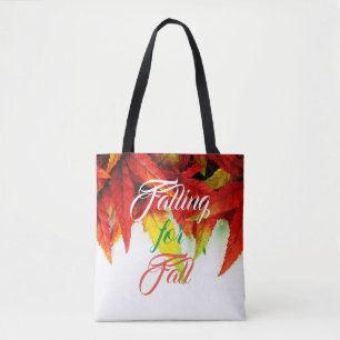 Herbstmaple-Blätter fallen für Herbst Tasche
