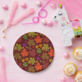 Herbstmaple-Blätter fallen Party-Muster Pappteller (Party)