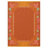 Herbstmaple-Blätter glücklich Erntedankfest Tischdecke (Vorderseite)