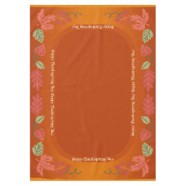 Herbstmaple-Blätter glücklich Erntedankfest Tischdecke