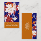 Herbstmaple-Blätter in Herbstfarben Visitenkarte (Vorne/Hinten)