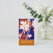 Herbstmaple-Blätter in Herbstfarben Visitenkarte (Stehend Vorderseite)