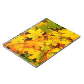 Herbstmaple-Blätter mit Herbstfarben Notizblock (Linke Seite)