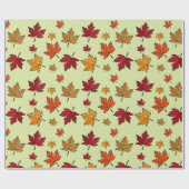 Herbstmaple-Blätter Muster Erntedank Geschenk Geschenkpapier (Flach)
