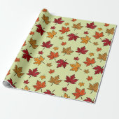 Herbstmaple-Blätter Muster Erntedank Geschenk Geschenkpapier (Ungerollt)