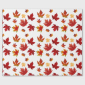 Herbstmaple Blätter Muster Erntedank Geschenke Geschenkpapier (Flach)
