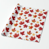 Herbstmaple Blätter Muster Erntedank Geschenke Geschenkpapier (Ungerollt)