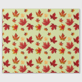 Herbstmaple Blätter Muster Erntedank Geschenke Geschenkpapier (Flach)