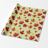 Herbstmaple Blätter Muster Erntedank Geschenke Geschenkpapier (Ungerollt)