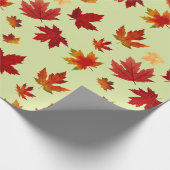 Herbstmaple Blätter Muster Erntedank Geschenke Geschenkpapier (Ecke)