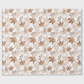 Herbstmaple-Blätter Muster Erntedank Geschenkpapier (Flach)