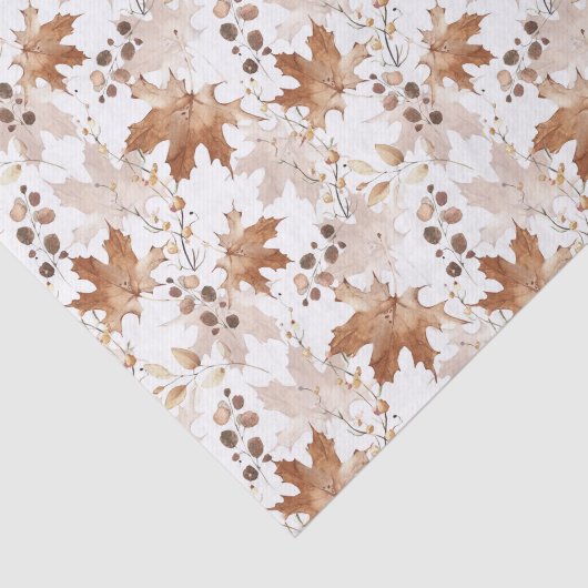 Herbstmaple-Blätter Muster Erntedank Seidenpapier (Ausschnitt)
