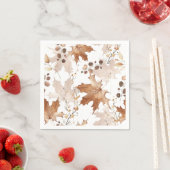 Herbstmaple-Blätter Muster Erntedank Serviette (Beispiel)