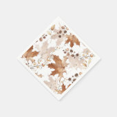 Herbstmaple-Blätter Muster Erntedank Serviette (Ecke)