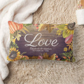 Herbstmaple Blätter Pumpkins Wood Polterabend Lendenkissen (Decke)