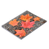 Herbstmaple-Blätter SpiralNotebook Notizblock (Linke Seite)