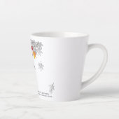 Herbstmaple-Blätter und Niedlicher Funny Pinguin Milchtasse (Rechts)