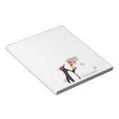 Herbstmaple-Blätter und Niedlicher Funny Pinguin Notizblock (angewinkelt)