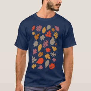 Herbstmaple Blätter Vintag Retro Style Danke T-Shirt