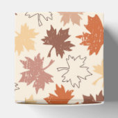 Herbstmaple verlasse Braunerde Geschenkschachtel (Oben)