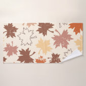 Herbstmaple verlasse Erdtöne Badehandtuch (Badehandtuch)