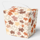 Herbstmaple verlasse Erdtöne Geschenkschachtel (Rückseite)