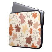 Herbstmaple verlasse Erdtöne Laptopschutzhülle (Vorderseite Links)