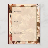 Herbstmaple Verlasse Forest Floor Small Event Flye Flyer (Hinten)