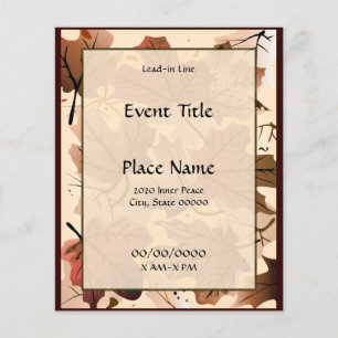 Herbstmaple Verlasse Forest Floor Small Event Flye Flyer