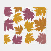 Herbstmaple Verlasst modern Fleecedecke (Vorderseite (Horizontal))