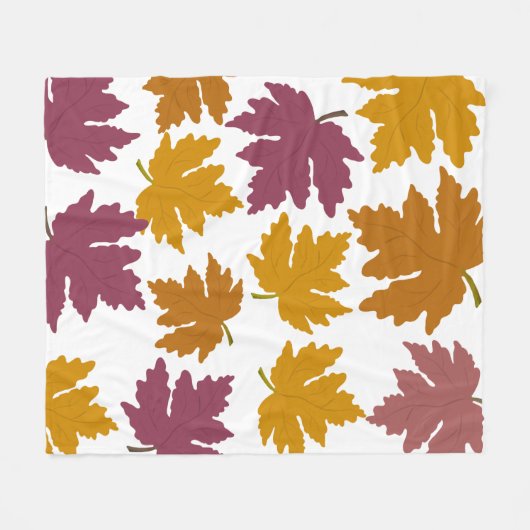 Herbstmaple Verlasst modern Fleecedecke (Vorderseite (Horizontal))