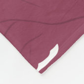 Herbstmaple Verlasst modern Fleecedecke (Ecke)