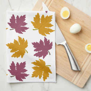 Herbstmaple Verlasst modern Geschirrtuch