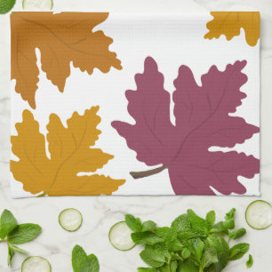 Herbstmaple Verlasst modern Geschirrtuch