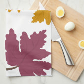 Herbstmaple Verlasst modern Geschirrtuch (Viertel Falte)