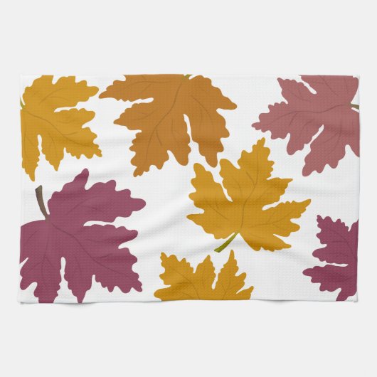 Herbstmaple Verlasst modern Geschirrtuch (Horizontal)