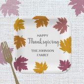 Herbstmaple Verlasst modern Pappteller