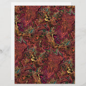 Herbstmarmorswirl, 8,5 x 11 Zoll, Scrapbook (Vorne/Hinten)