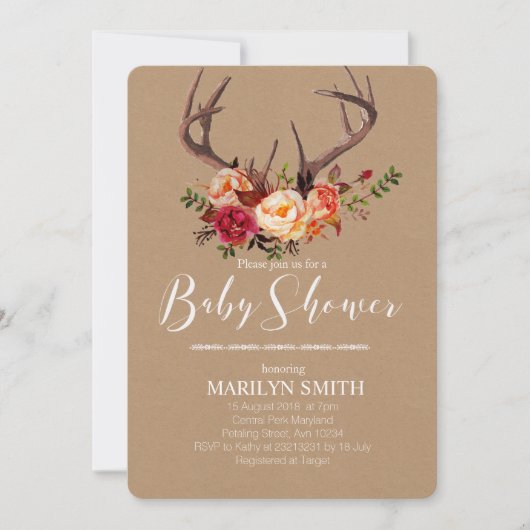 Herbstmassage Einladung (Vorderseite)