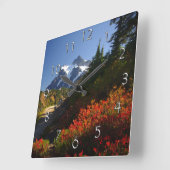 Herbstmauer Quadratische Wanduhr (Winkel)