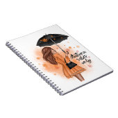 Herbstmäulchen nur fallen Mode Notizblock (Rechte Seite)