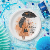 Herbstmäulchen nur fallen Mode Pappteller (Party)