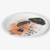 Herbstmäulchen nur fallen Mode Pappteller (Schrägansicht)