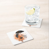 Herbstmäulchen nur fallen Mode Rechteckiger Pappuntersetzer (Vor Ort)