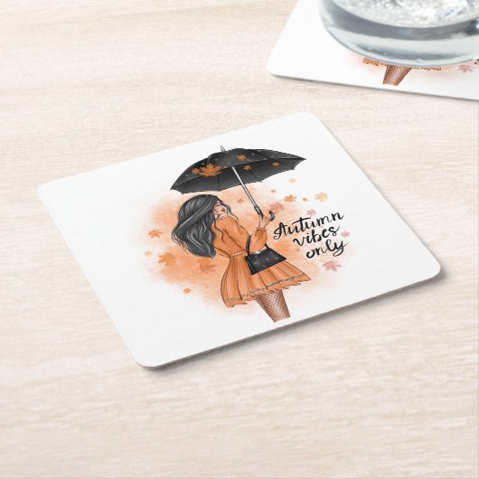 Herbstmäulchen nur fallen Mode Rechteckiger Pappuntersetzer (angewinkelt)