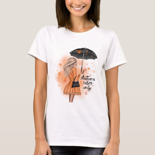 Herbstmäulchen nur fallen Mode T-Shirt (Vorderseite)
