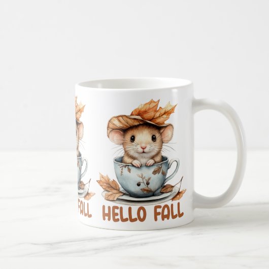 Herbstmaus-Kaffeetasse Kaffeetasse (Rechts)