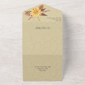 Herbstmaus mit Folien All In One Einladung (Außenbereich)